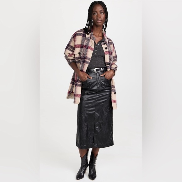 Isabel Marant Dresses & Skirts - Isabel Marant Étoile Cecilia Faux Leather Skirt sz 44/‎ 12